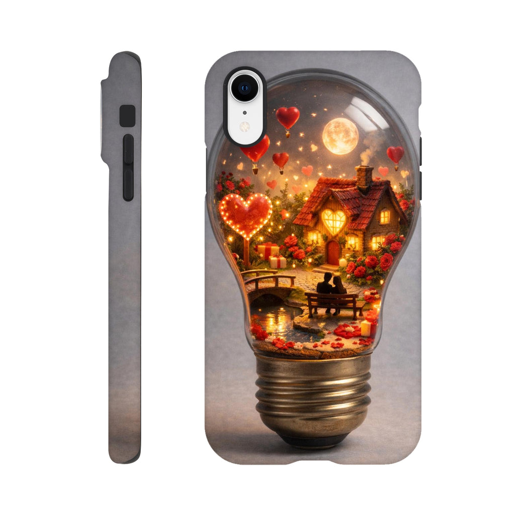 Miniature Love World iPhone case with glossy finish