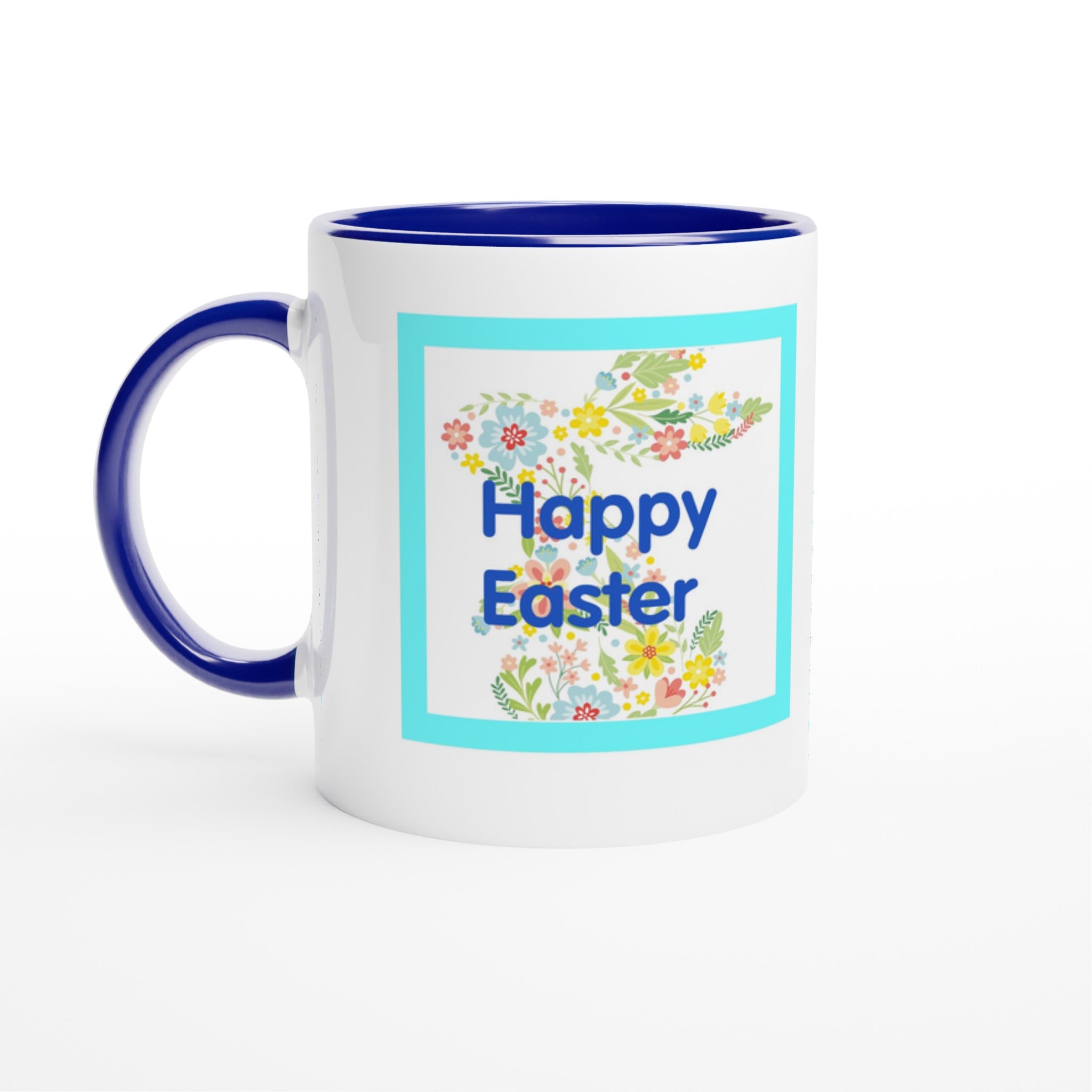Mug with 'Happy Easter' design on a white background