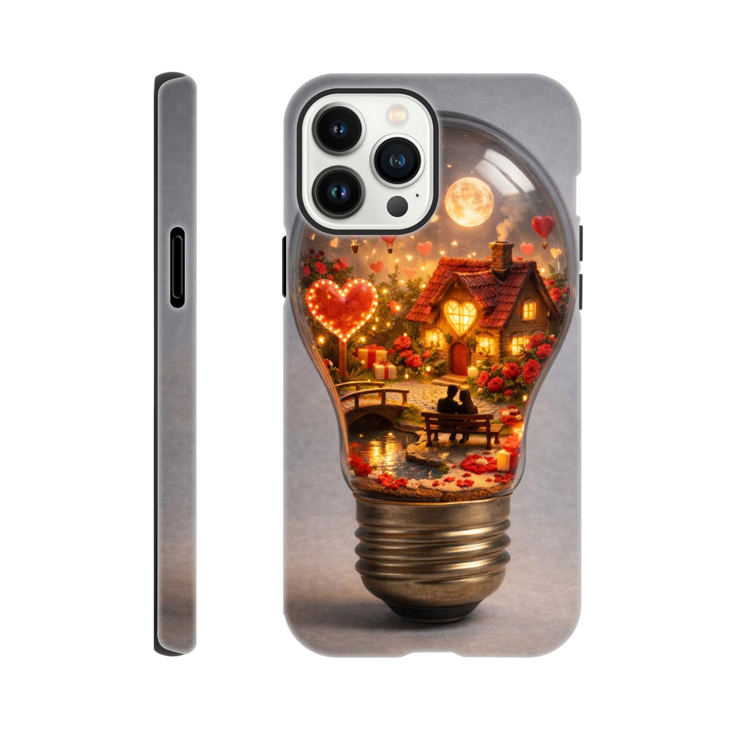 Miniature Love World iPhone case with glossy finish