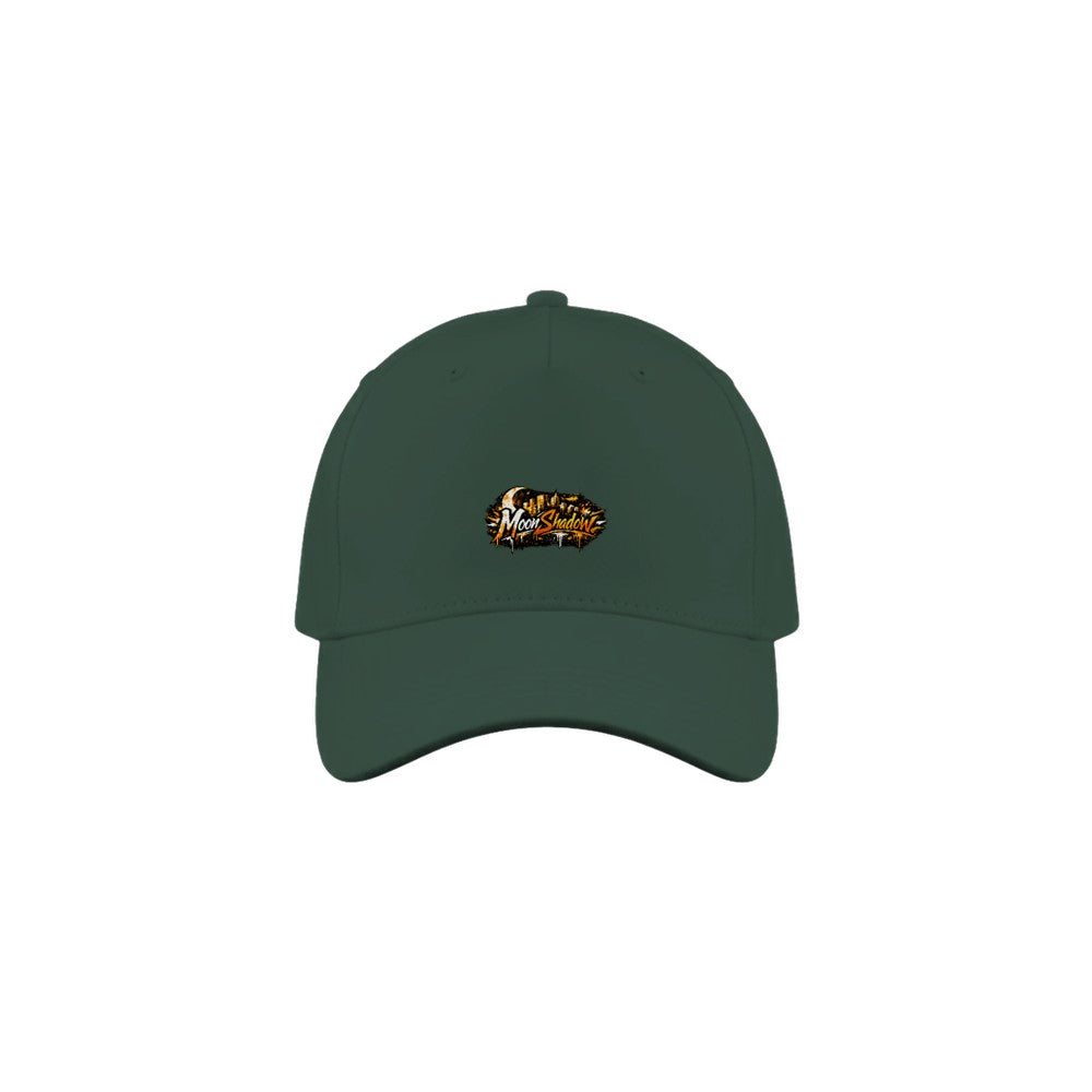 Green cap with a logo on a white background