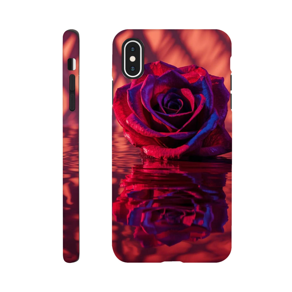 Red rose tough case with dual-layer protection