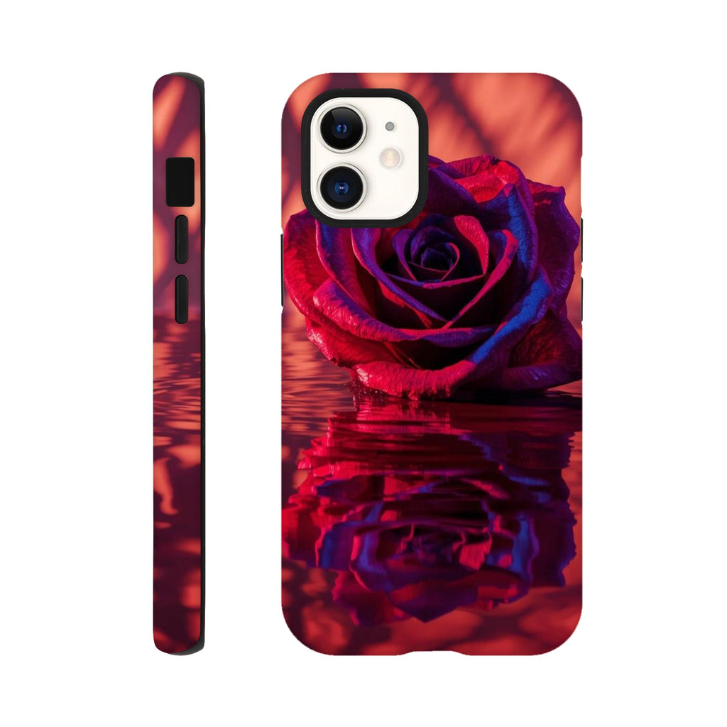 Red rose tough case with dual-layer protection