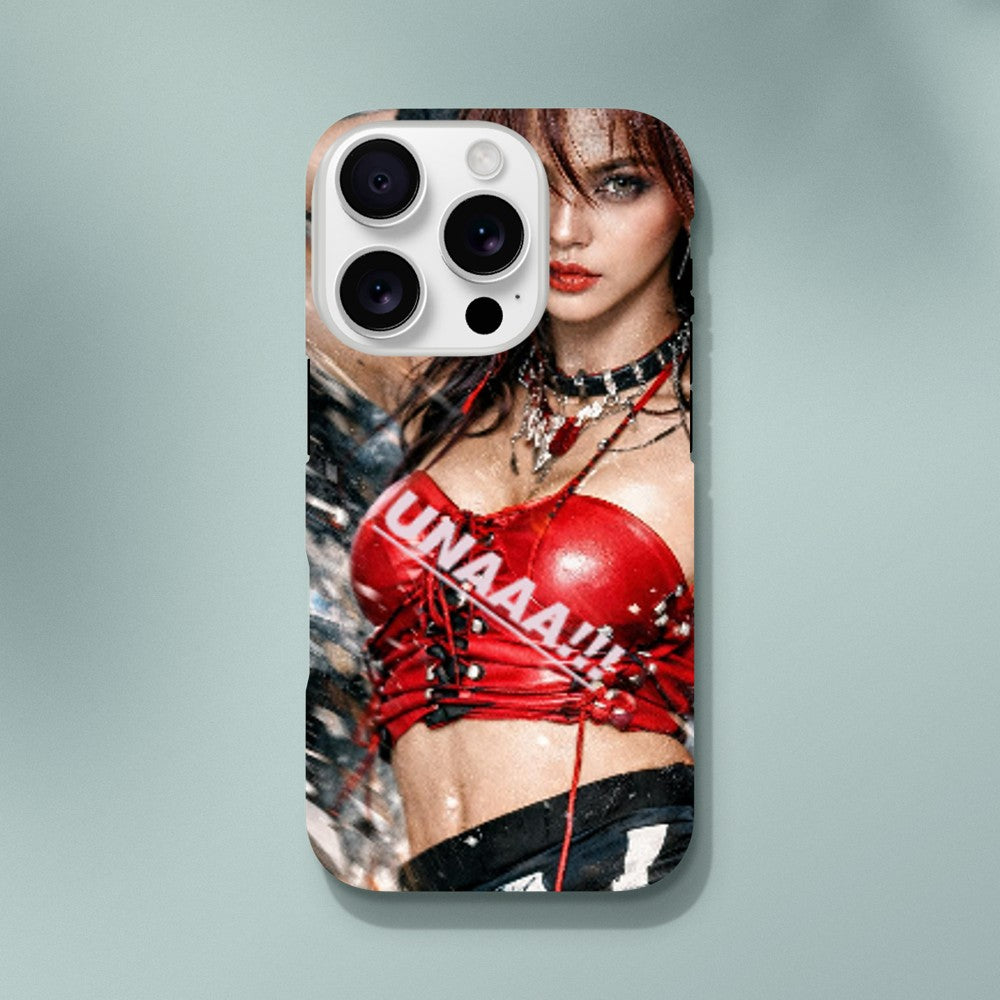 UNAAA dance idol phone case with scorpion design and glossy finish
