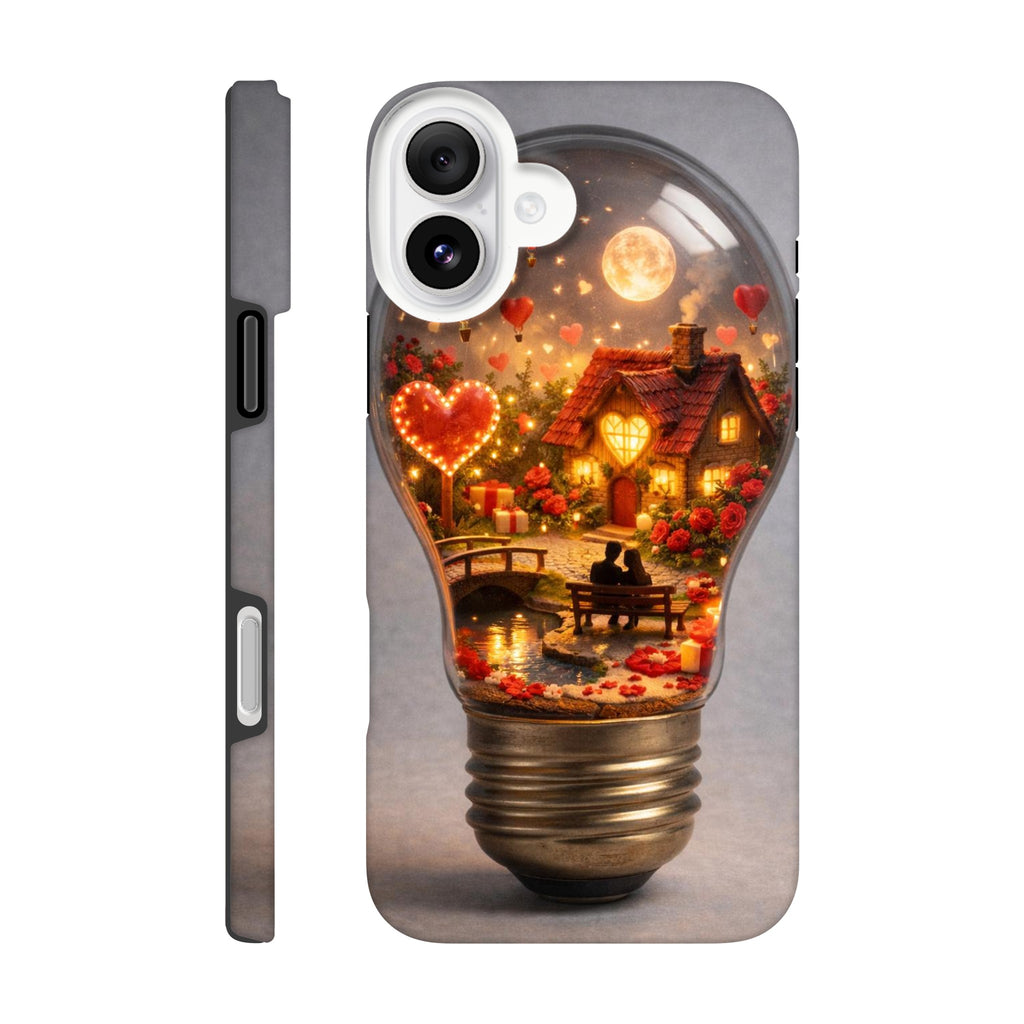 Miniature Love World iPhone case with glossy finish