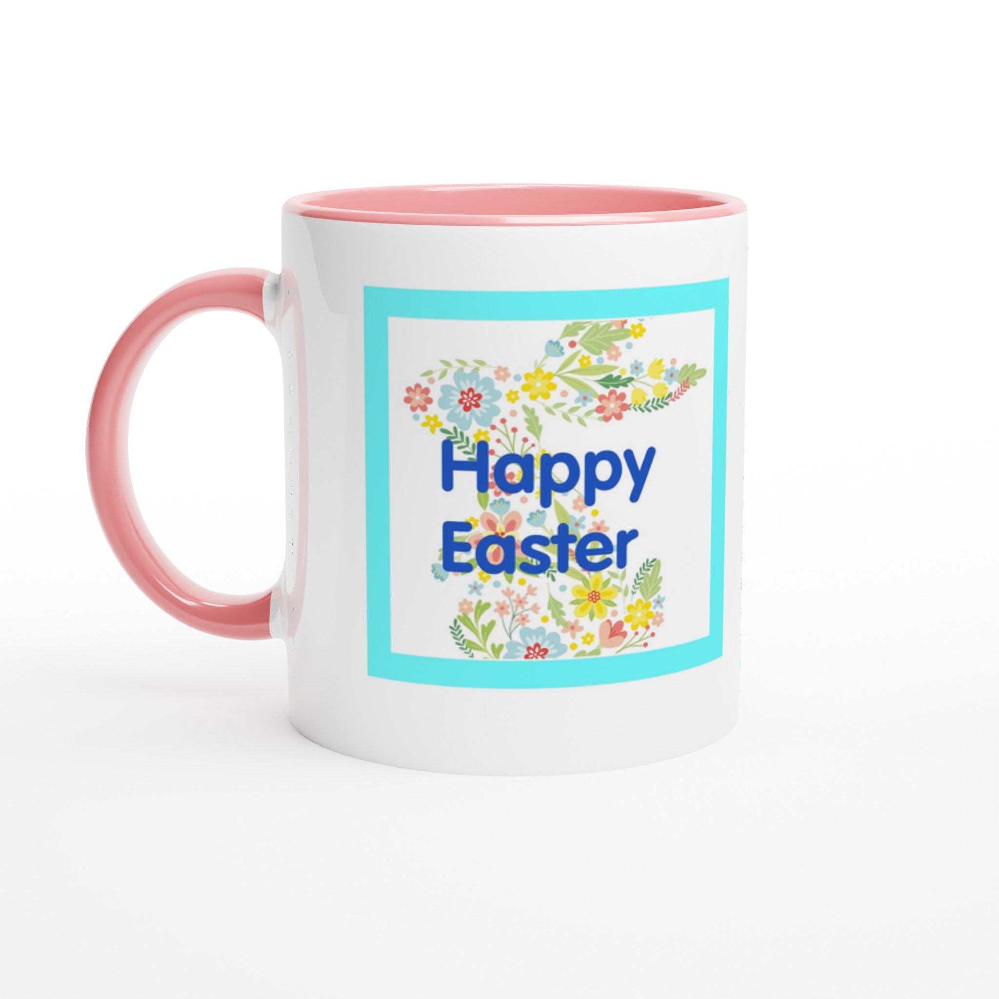 Mug with 'Happy Easter' design on a white background