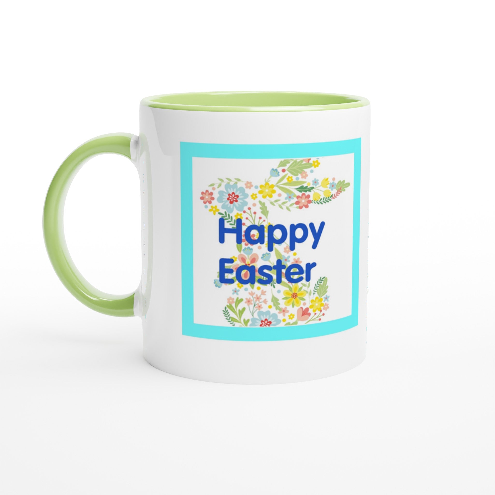 Mug with 'Happy Easter' design on a white background