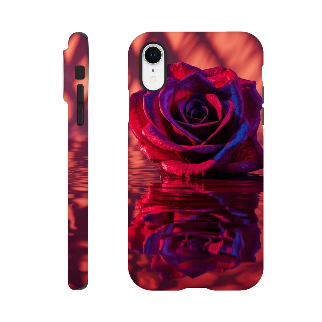 Red rose tough case with dual-layer protection