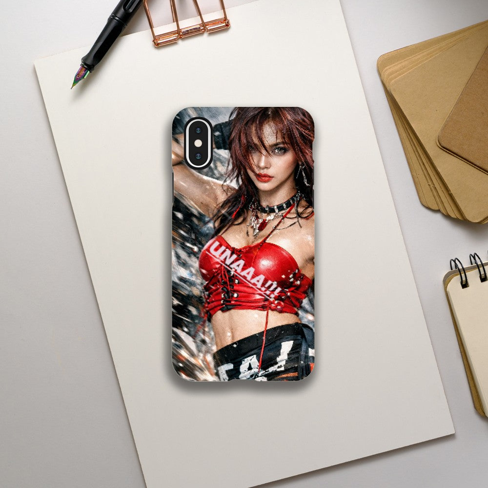 UNAAA dance idol phone case with scorpion design and glossy finish