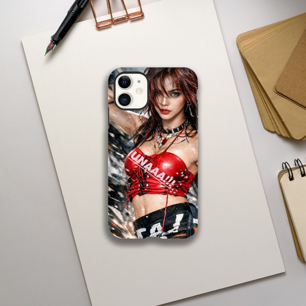 UNAAA dance idol phone case with scorpion design and glossy finish
