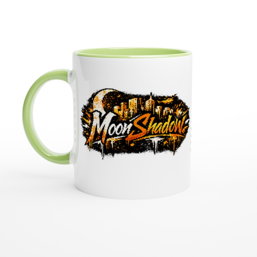 Mug with 'MoonShadow' logo on a white background