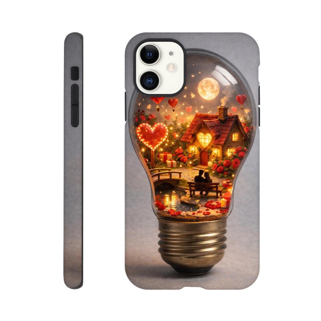 Miniature Love World iPhone case with glossy finish