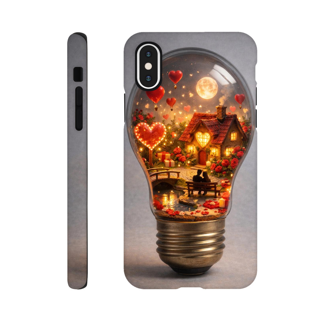 Miniature Love World iPhone case with glossy finish