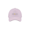 Pink cap with 'MOONSHADOW' logo on a white background