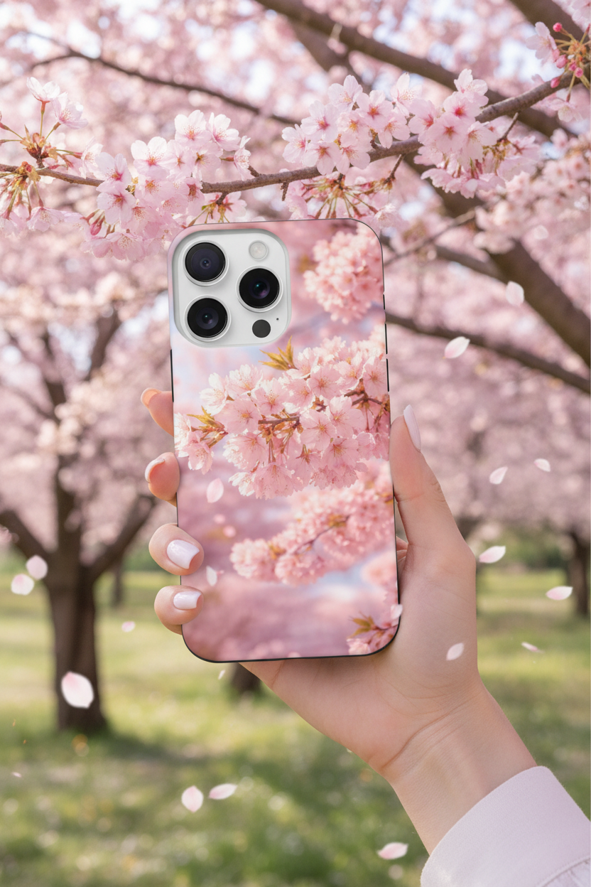 Cherry Blossoms Tough Phone Case Lifestyle