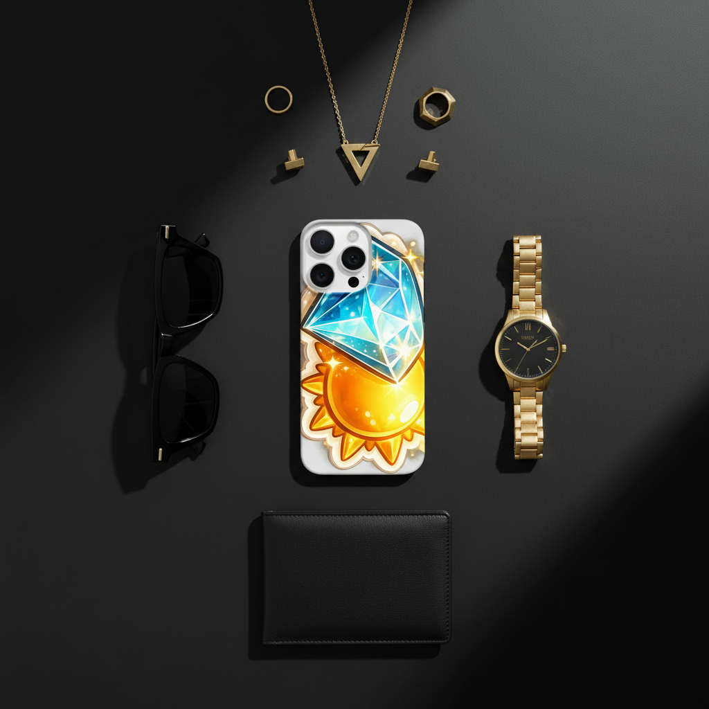 Diamond & Sun Flat Lay