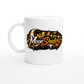 White mug with 'MoonShadow' logo on a white background