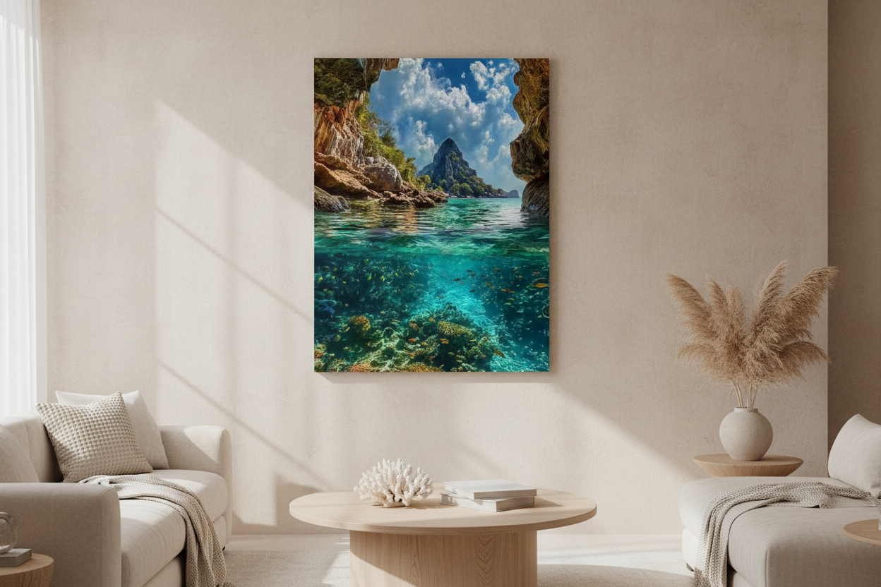Ocean Serenity Canvas Print lifestyle shot
